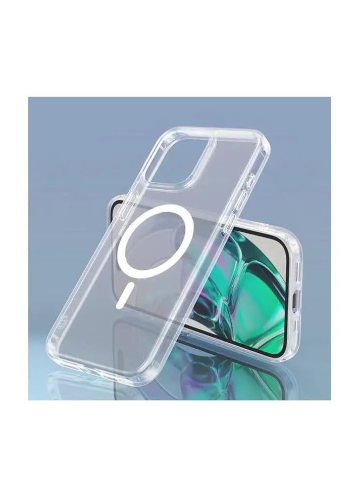 general For iPhone Pro Hybrid Mag Back Cover Case for iPhone 12 and iPhone 15 Pro (TPU + Poly Carbonate | White) (iPhone 15 Pro Max - Image 1