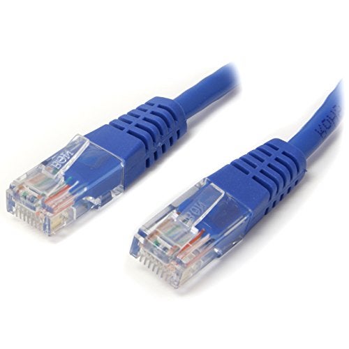 StarTech.com Cat5e Ethernet Cable - 10 ft - Blue - Patch Cable - Molded Cat5e Cable - Network Cable - Ethernet Cord - Cat 5e Cable - 10ft (M45PATCH10BL) - Image 1