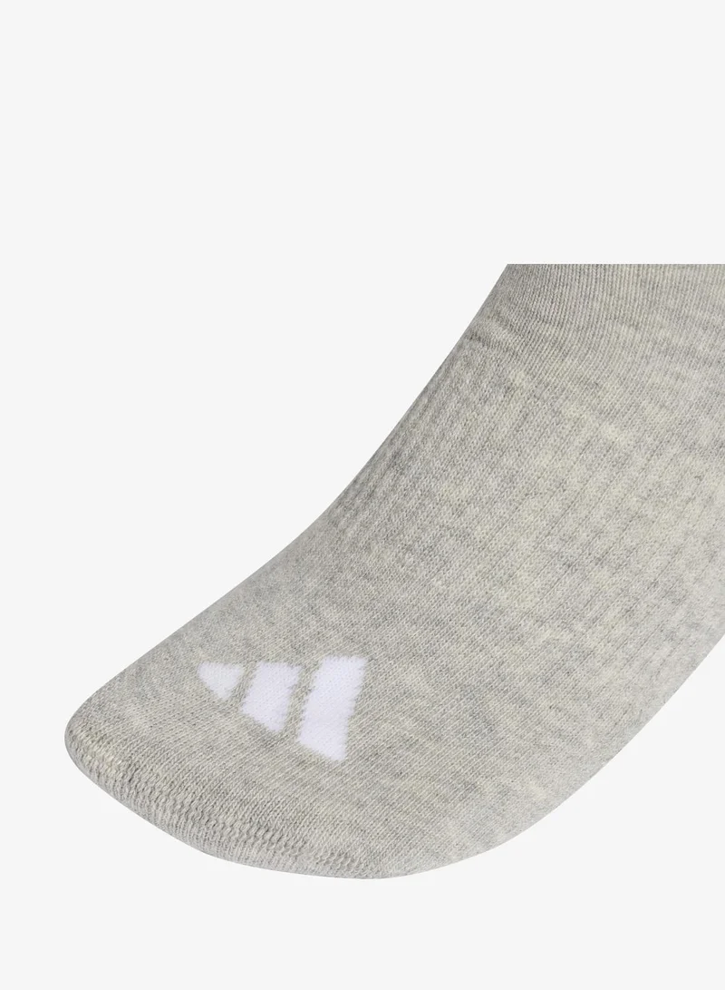 Adidas  3 STRIPES CUSHIONED SPORTSWEAR MID CUT SOCKS 3 PAIR PACK  | Best Price UAE