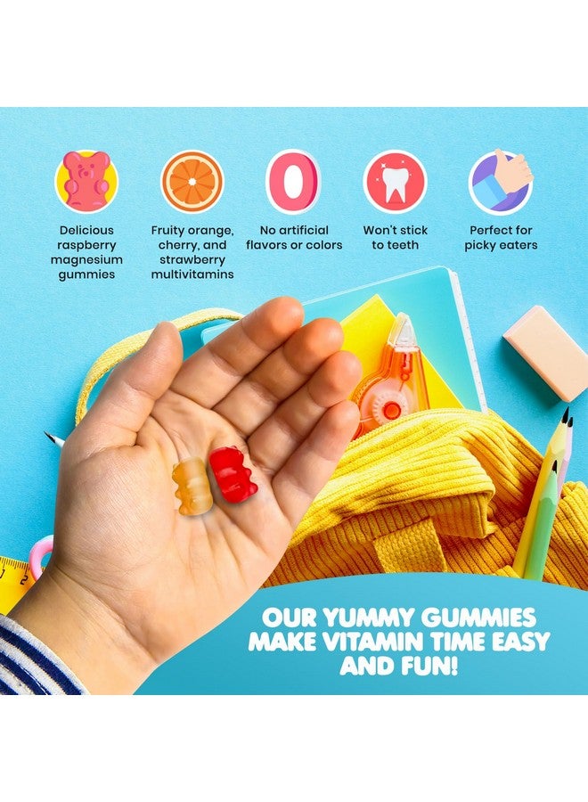 Dr. Moritz د. مورتز حلوى المغنيسيوم للأطفال (60 حبة، عبوتين) وحلوى الفيتامينات المتعددة للأطفال (60 حبة، عبوتين) - لدعم الاسترخاء والصحة - فيتامينات للأطفال - مكمل المغنيسيوم للاسترخاء - Image 5