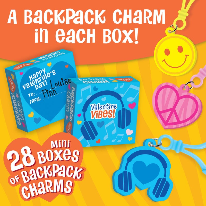 Peaceable Kingdom Valentines Box for Kids, Valentines Day Box Kit for Valentines Cards for Kids Classroom - Backpack Charm Valentines - Image 3