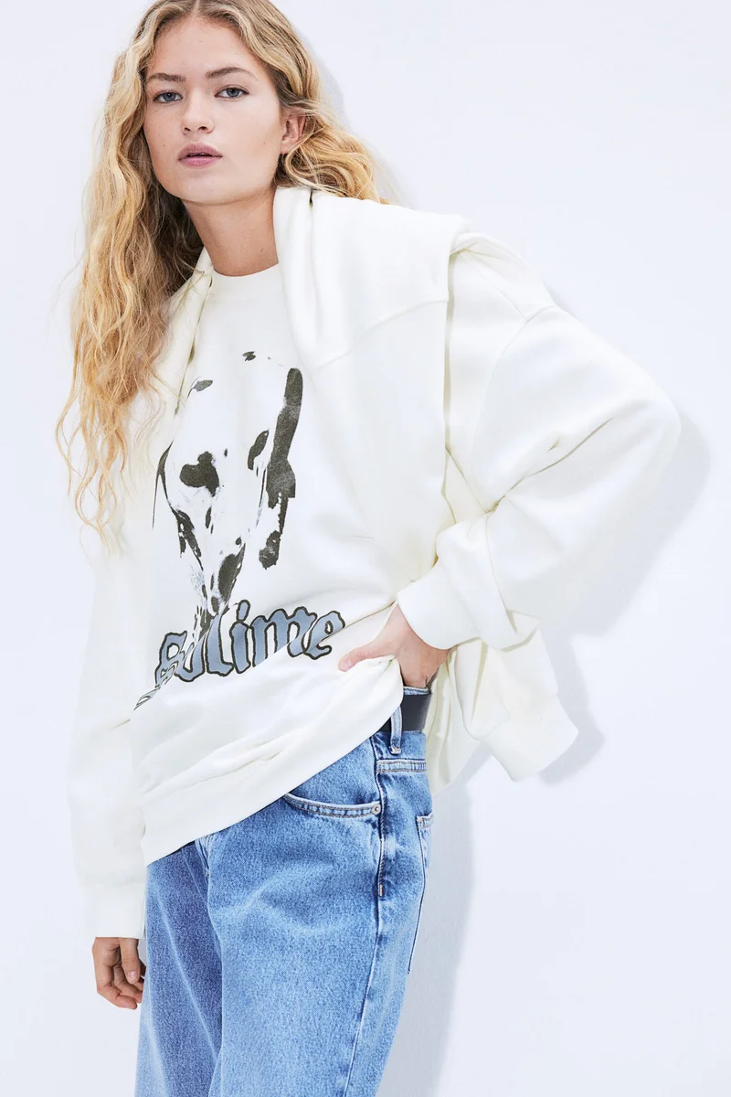 H&M Oversized printed sweatshirt