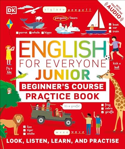 English For Everyone Junior Beginners Practice Book Look Listen Learn And Practise