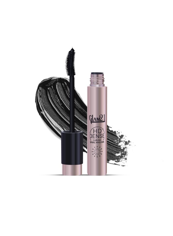 غلام ماسكارا جلام ٢١ عالية الدقة كثيفة، بفرشاة صغيرة، تقنية حساسة للحرارة، مقاومة للتلطخ والماء، رموش كثيفة، تدوم ١٦ ساعة (أسود) | ١٠ مل - Image 1