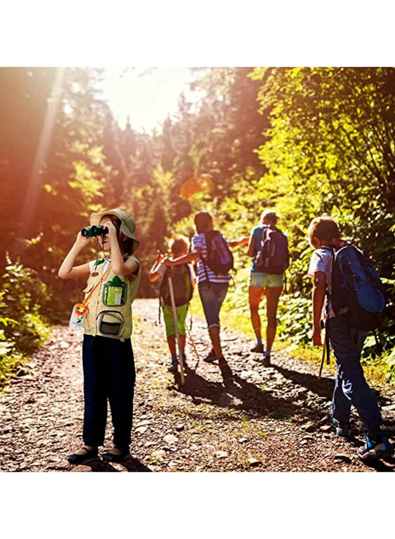 Explorer Costume dress up Explore Outdoor Adventure Kit For Young Kids, Cargo Vest And Hat Set,For Wilderness Roleplay!Suitable for 100-140cm - Image 4