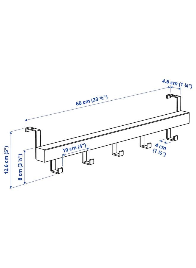 erorex Hanger for door/wall, black, 60 cm - Image 5