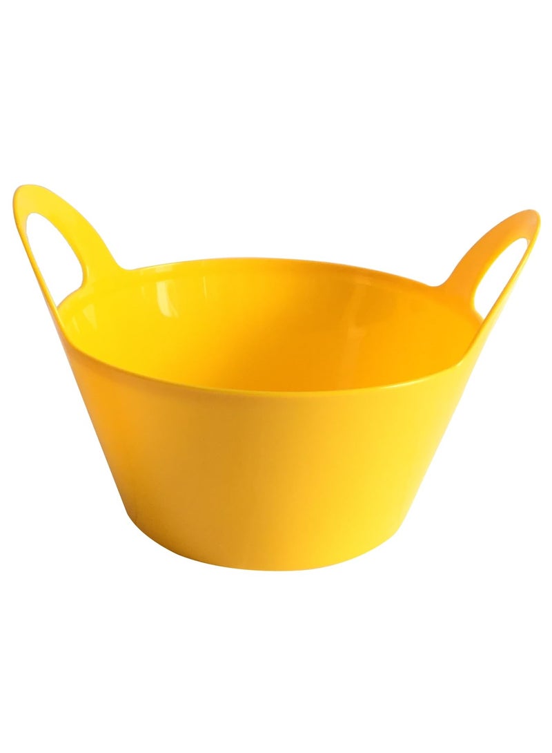 أيدل أصص نباتات داخلية بمقابض جيني 3 لتر، -22X11 - أصص زهور بلاستيكية متينة بألوان متعددة - أصص زراعة داخلية أنيقة للمنزل والمكتب - مصنوعة في إيطاليا - من إيديل - Image 1