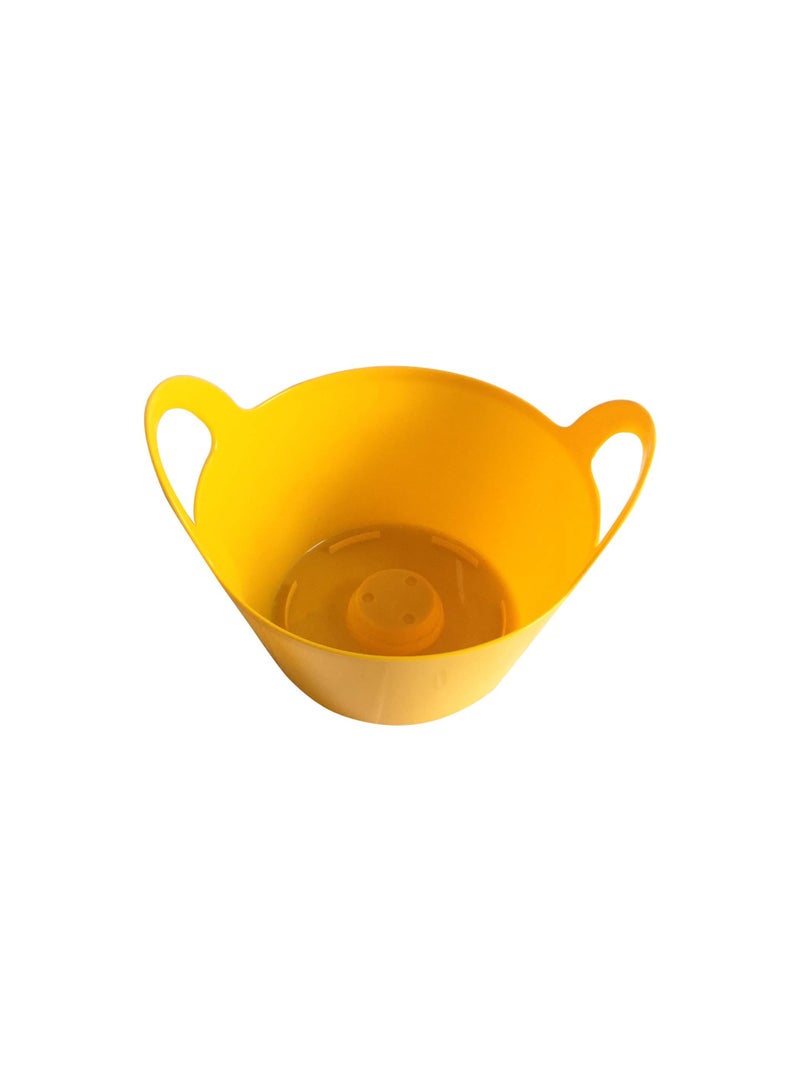 أيدل أصص نباتات داخلية بمقابض جيني 3 لتر، -22X11 - أصص زهور بلاستيكية متينة بألوان متعددة - أصص زراعة داخلية أنيقة للمنزل والمكتب - مصنوعة في إيطاليا - من إيديل - Image 2