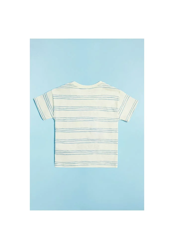 R&b Printed T-Shirt with Crew Neck and Short Sleeves
