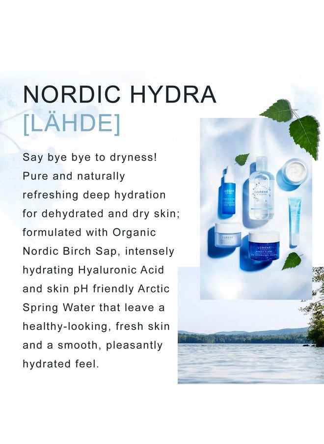 Lumene [Lähde] Nordic Hydra Intense Hydration Facial Moisturizer - Lightweight Plumping Face Cream for Dry Skin - Enriched with Arctic Spring Water + Hyaluronic Acid for Instant Moisture (50 ml)