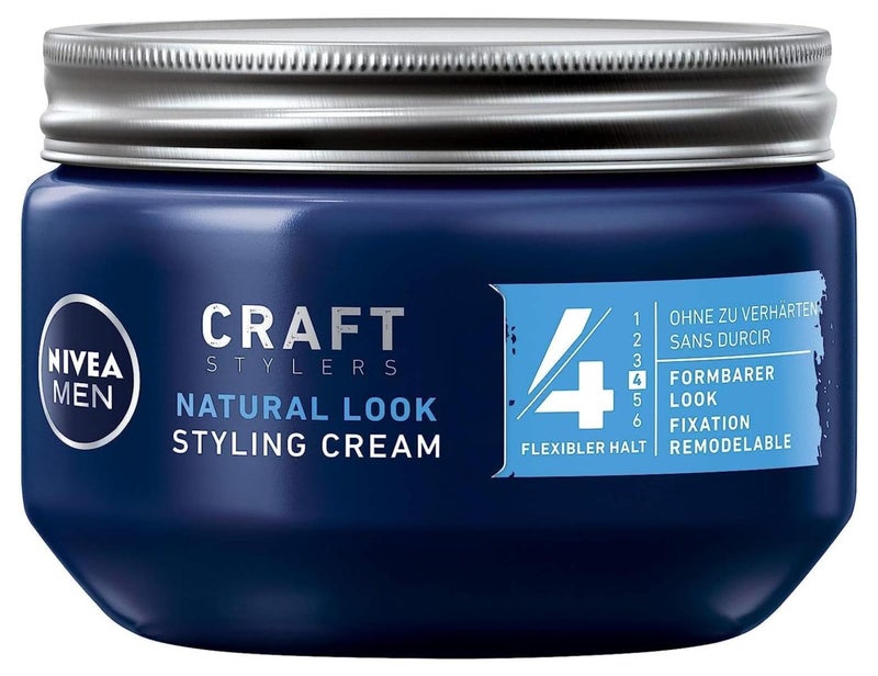 NIVEA MEN Styling Cream, Hair Cream for Malleable Hold without Hardening, Flexible Hair Gel for a Natural Look 150 ml - Image 1