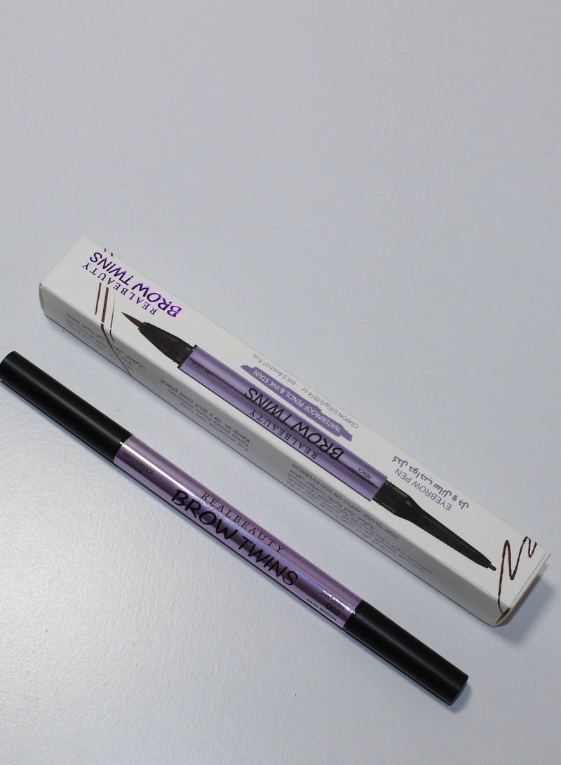 ريال بيوتي قلم حواجب سائل وجل لتحديد الحواجب والعين من ريل بيوتي - Image 4