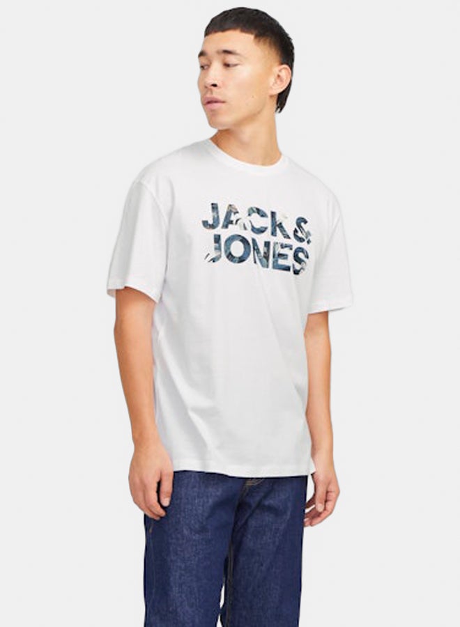 JACK & JONES Mens Bryan Corp Logo Tee O-Neck