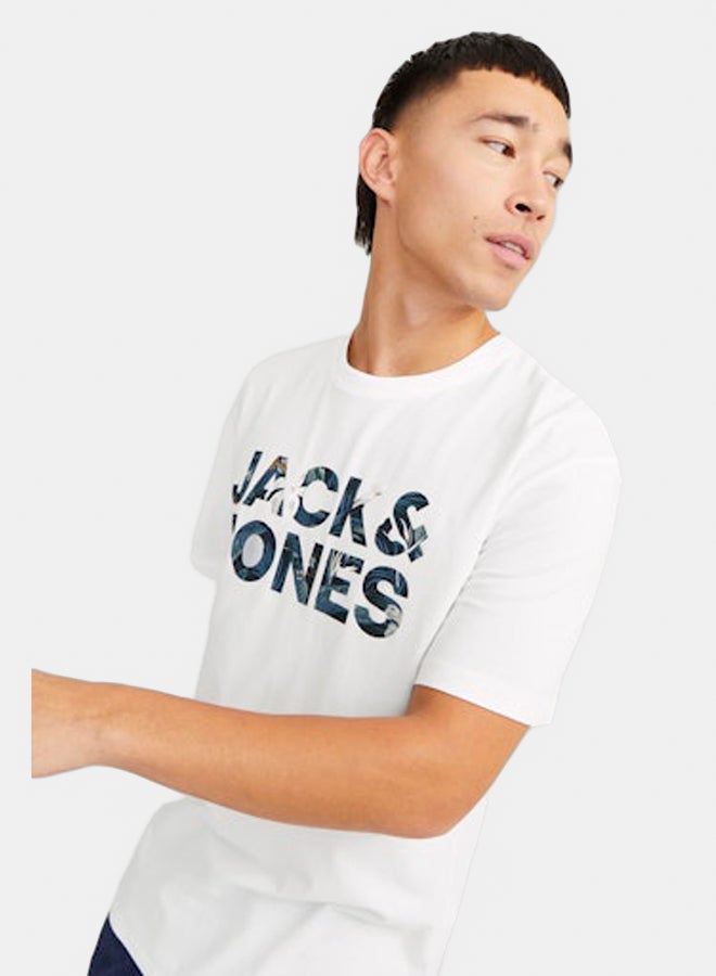 JACK & JONES Mens Bryan Corp Logo Tee O-Neck