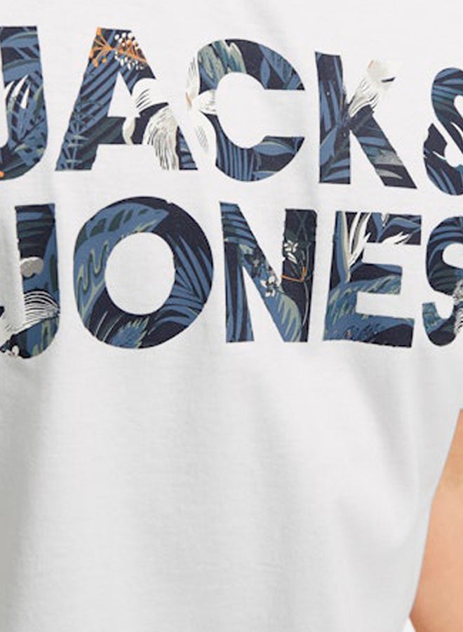 JACK & JONES Mens Bryan Corp Logo Tee O-Neck
