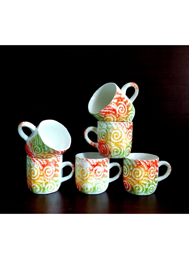 MOODY PANDA MOODY PANDA Lively Set of 6 Cups Cup Set Ceramic  - Image 1
