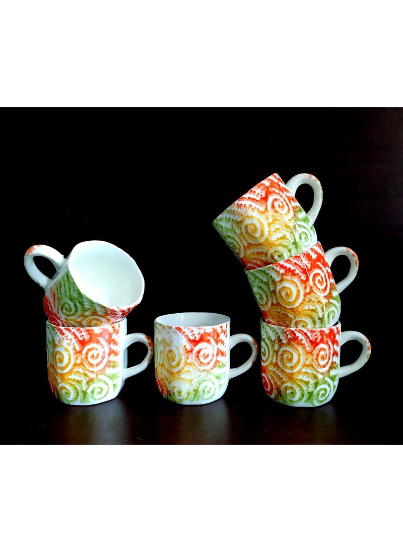 MOODY PANDA MOODY PANDA Lively Set of 6 Cups Cup Set Ceramic  - Image 3