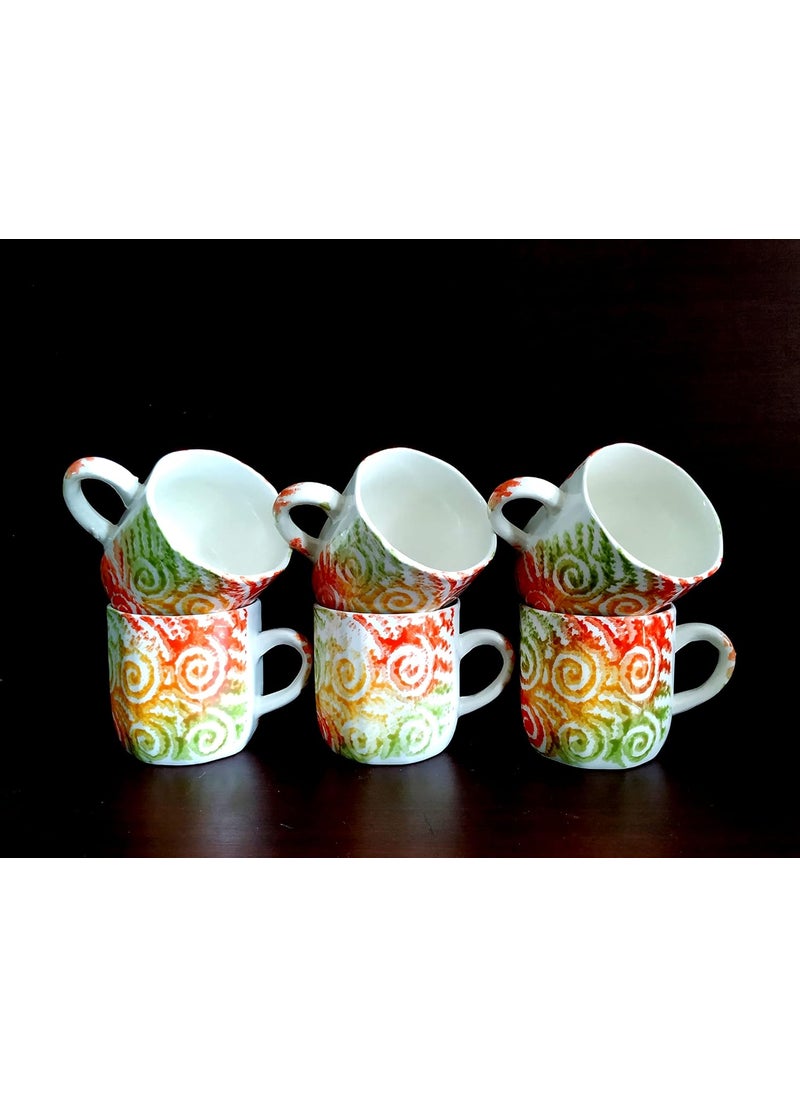 MOODY PANDA MOODY PANDA Lively Set of 6 Cups Cup Set Ceramic  - Image 2