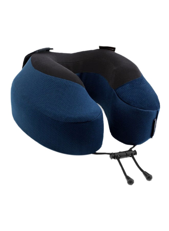 Cabeau وسادة رقبة من إسفنج الذاكرة فائق النعومة مع امتصاص الرطوبة باللونين الأزرق والأسود 10 × 17 × 30 سم CB-TPEP2979 - Image 1