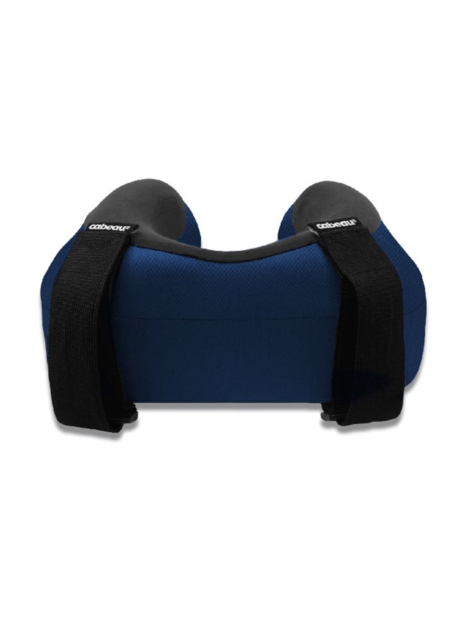 Cabeau وسادة رقبة من إسفنج الذاكرة فائق النعومة مع امتصاص الرطوبة باللونين الأزرق والأسود 10 × 17 × 30 سم CB-TPEP2979 - Image 5