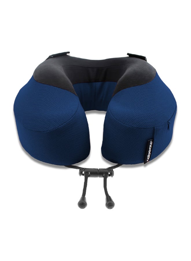 Cabeau وسادة رقبة من إسفنج الذاكرة فائق النعومة مع امتصاص الرطوبة باللونين الأزرق والأسود 10 × 17 × 30 سم CB-TPEP2979 - Image 4