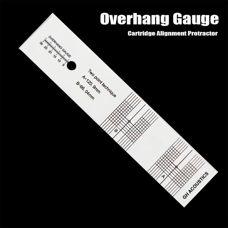 LP Overhang Gauge And Tonearm Alignment Tool For Turntable Professional Vinyl Record Player Setup With Easy To Use Instructions - Image 1