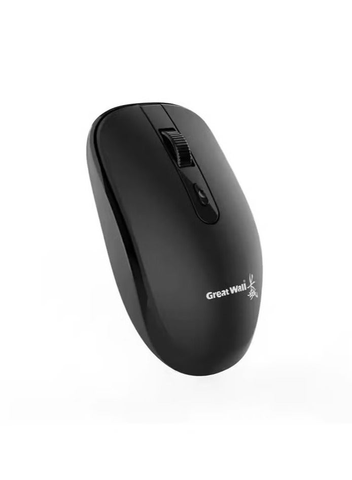 GREAT WALL S300 Wireless With Battery Optical Mouse – 2.4GHz, 2400DPI, 3-Level Adjustable, Ergonomic Silent Mouse for Desktop, Laptop, Office Use - Image 2