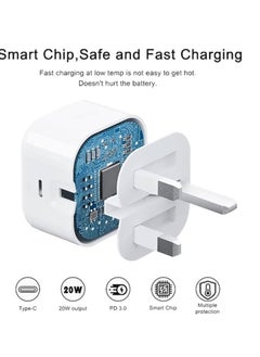 Rabos Original 20W USB-C Power Adapter with lightining cable For iPhone  - Image 3