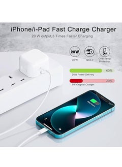 Rabos Original 20W USB-C Power Adapter with lightining cable For iPhone  - Image 4