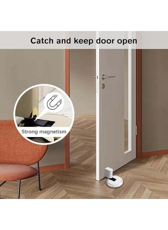 Starwell Magnetic Door Stopper, Mechanical Door Stopper, 2024 Upgrade Punch-Free Mechanical Silent Floor Door Stop, Magnetic Door Catch Holder for Bottom of Door  - Image 4