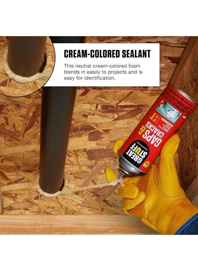Great Stuff 157911 Insulating Foam Sealant, 20 Ounce, Ivory - Image 4