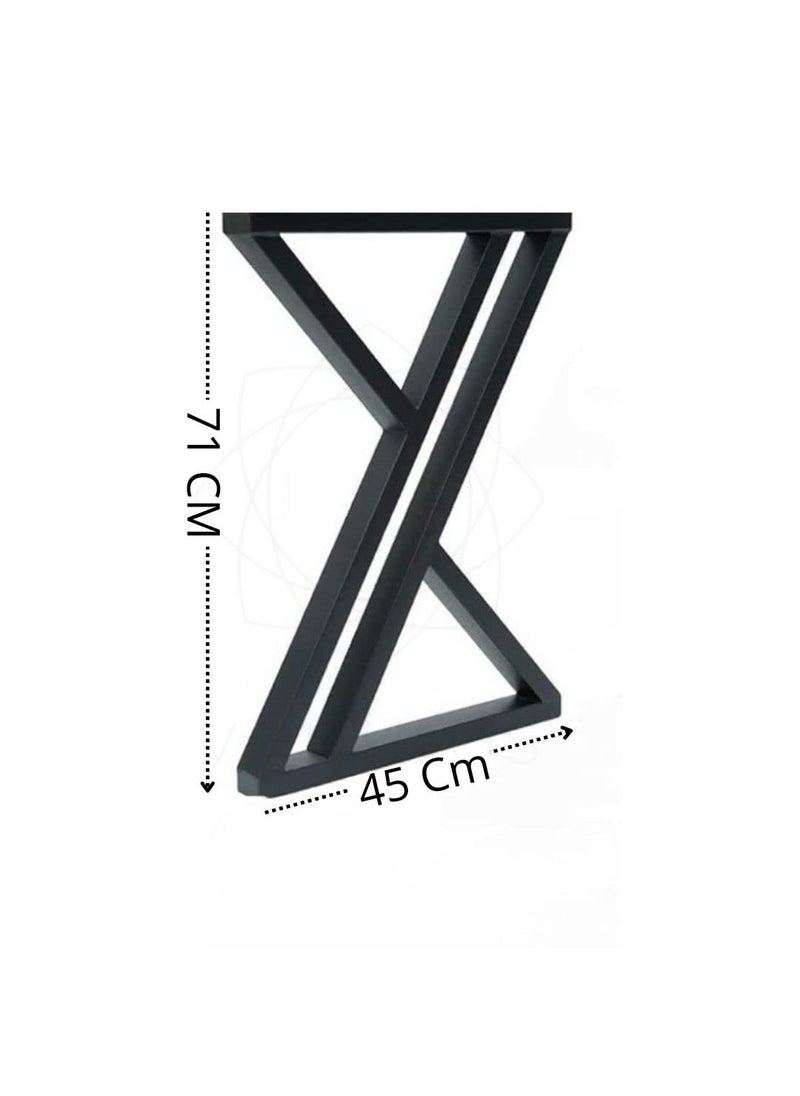 Ventuos Ventuos Metal Furniture Legs 2pcs Solid Mild Steel Furniture Legs with New Modern Style for Side Table Legs TV Stand Legs Table Cabinet Legs Sofa Legs 2 pcs Z Designe  - Image 3