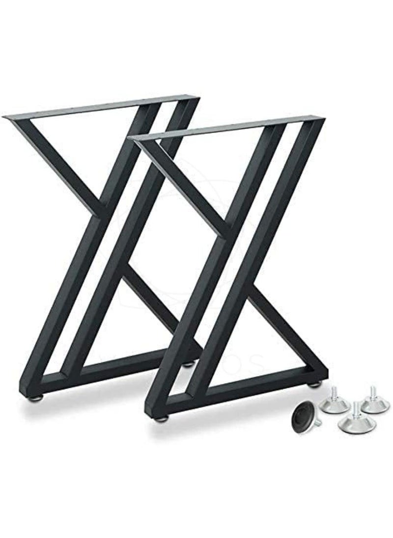 Ventuos Ventuos Metal Furniture Legs 2pcs Solid Mild Steel Furniture Legs with New Modern Style for Side Table Legs TV Stand Legs Table Cabinet Legs Sofa Legs 2 pcs Z Designe  - Image 2
