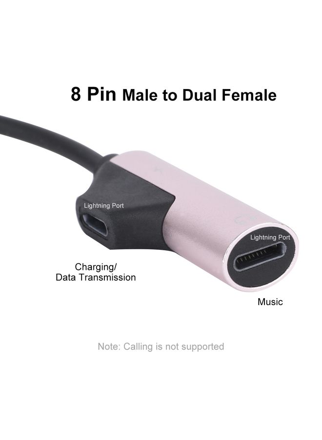 ENKAY ENK-AT109 Male 8 Pin to Dual Female 8 Pin Adapter Data Transfer Cable(Black) - Image 4