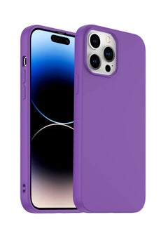 BORTONY iPhone 14 Pro Silicone Case Military Grade Drop Protection Anti-Scratch Microfiber Lining Ultra Slim Thin Shockproof Protective Cover for iPhone 14 Pro 6.1 inch  - Image 1