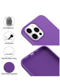 BORTONY iPhone 14 Pro Silicone Case Military Grade Drop Protection Anti-Scratch Microfiber Lining Ultra Slim Thin Shockproof Protective Cover for iPhone 14 Pro 6.1 inch  - Image 2