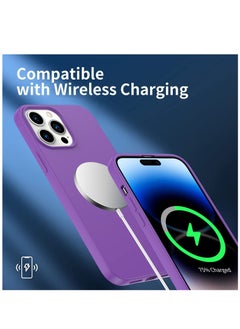 BORTONY iPhone 14 Pro Silicone Case Military Grade Drop Protection Anti-Scratch Microfiber Lining Ultra Slim Thin Shockproof Protective Cover for iPhone 14 Pro 6.1 inch  - Image 4