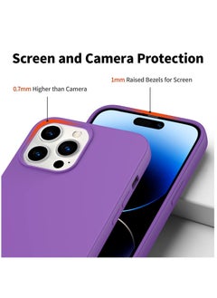 BORTONY iPhone 14 Pro Silicone Case Military Grade Drop Protection Anti-Scratch Microfiber Lining Ultra Slim Thin Shockproof Protective Cover for iPhone 14 Pro 6.1 inch  - Image 3