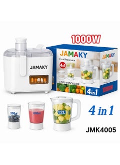 JAMAKY 4-in-1 Food Processor – 1000W Power for Effortless Kitchen Prep!