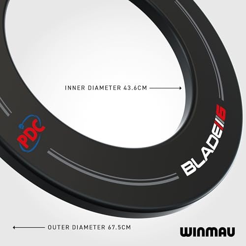 WINMAU PDC Dartboard Surround Ring Wall Protector – Durable Backboard for Dart Boards – Professional Darts Accessory for Starters & Professional Players, Multiple Designs & Colors - Image 4