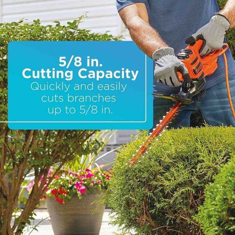 BLACK+DECKER Electric Hedge Trimmer, 17-Inch (BEHT150) - Image 3