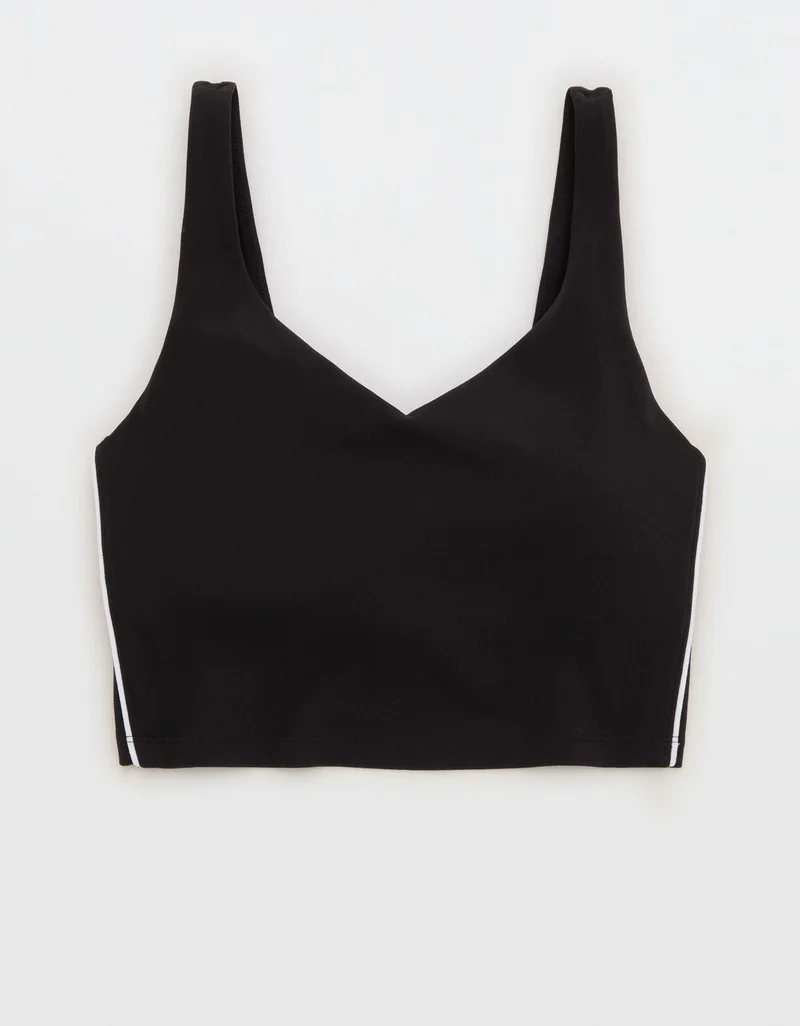 Aerie  OFFLINE By Aerie Real Me Track Low Key Longline Sports Bra for Women | Best Price UAE