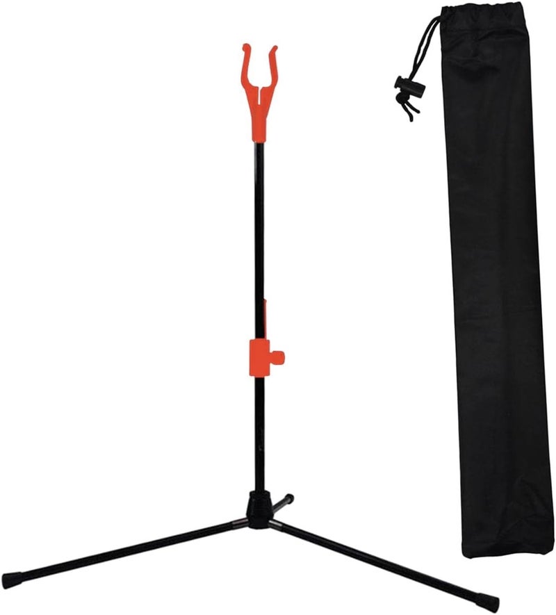 klarakoCompound Bow Stand Rack Holder Foldable Archery Bow Stand Tripod Portable Recurve Bow Holder Bracket with Storage Bag for Archery Target Shooting - Image 1