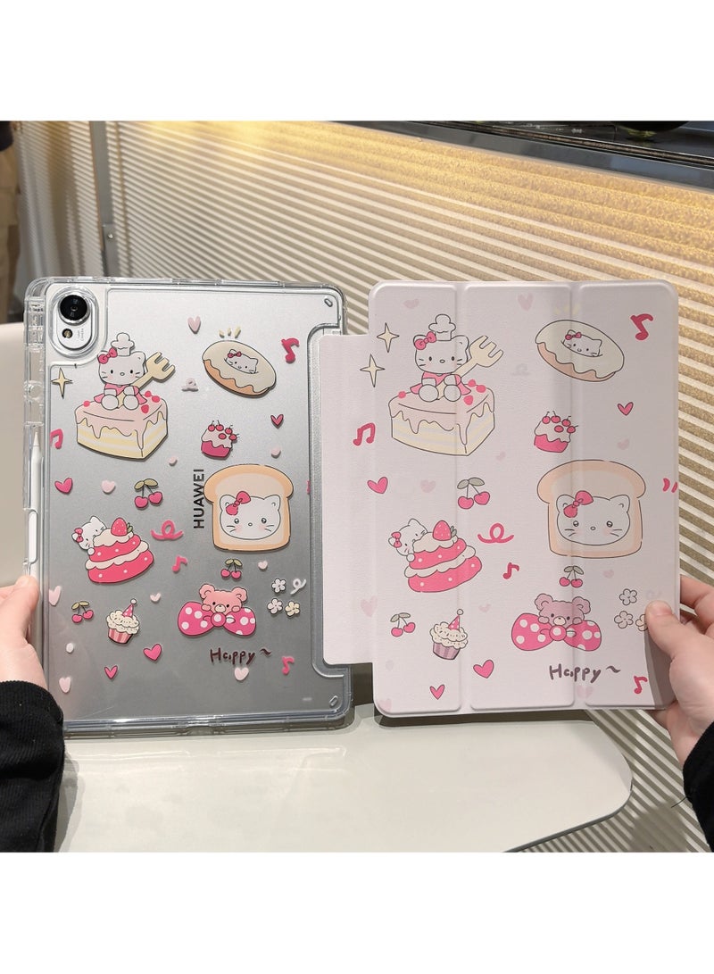 general Protective case for Huawei MatePad 11.5S, full-wrap case with pen slot, cartoon cute pattern, protection and value for money. - Image 1