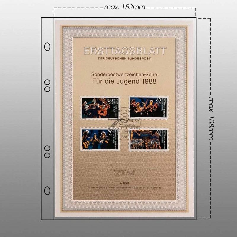 Prophila Collection Prophila First Day Sheets Album with 20 Pockets for First Day Sheets - Image 4