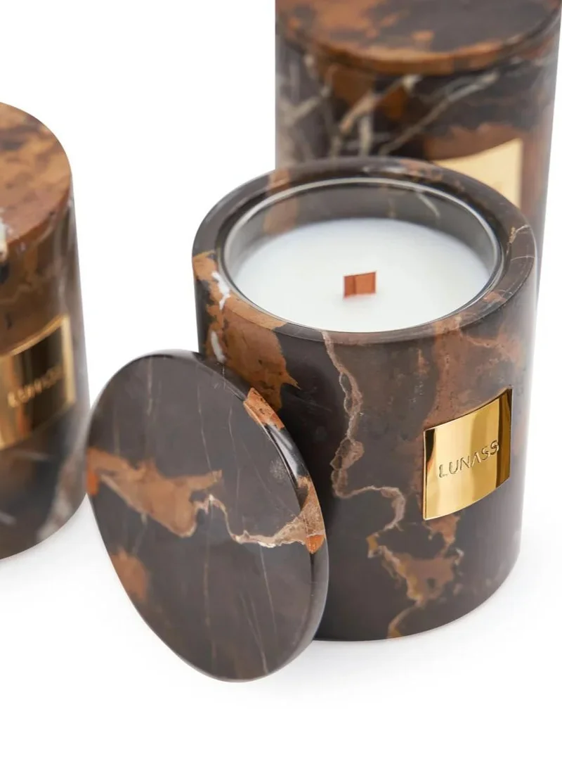 Lunass SANDSTORM | Natural Marble Refillable Candle