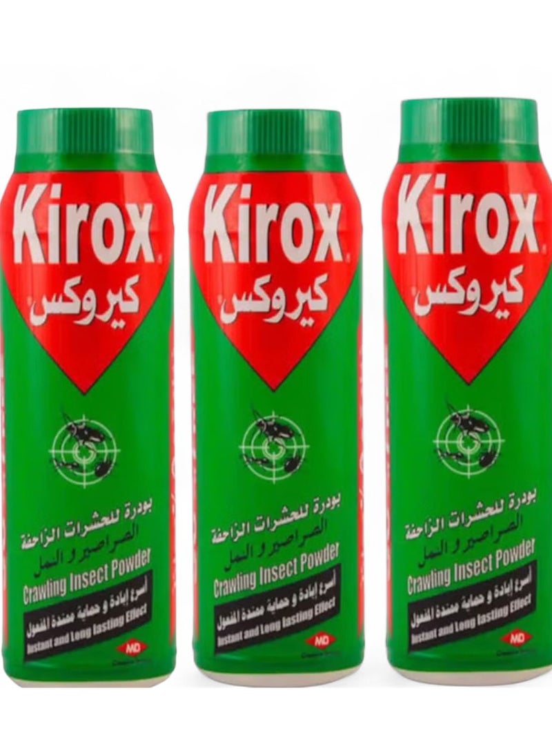 ام دي كيروكس بودرة الحشرات الزاحفة  3 قطع 150 جم