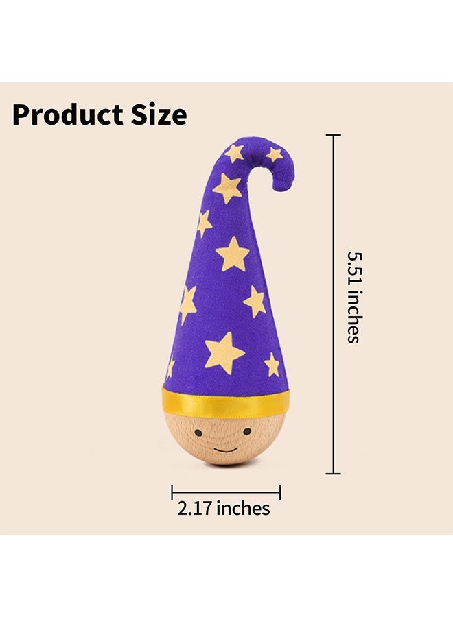 Solid Wood Wobbler Cat Toy with Catnip, Interactive 360° Irregular Motion Cat Punching Bag, Noiseless Physical Drive Durable Hardwood Play Toy with Smooth Rounded Finish, Boredom Relief Self-Play Pet Toy for Indoor Cats Daily Exercise and Mental Stimulation - Image 5