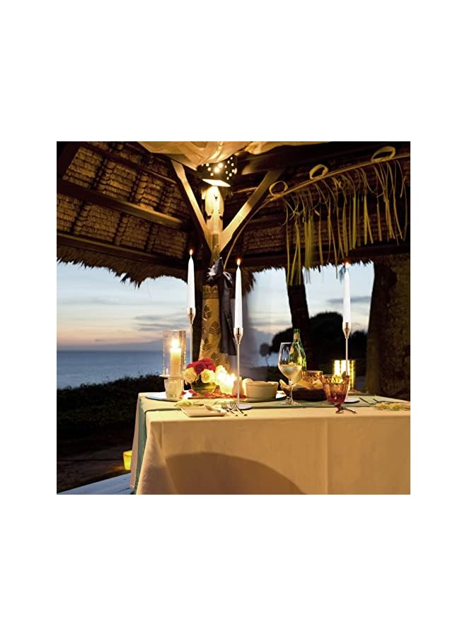 The Bros Gold Candle Holders Set of 3 Taper Candlestick Holders Vintage Metal Brass Modern Tall Pillar Mantle Candle Stand Decorative Candle Sticks Long Holders for Table Centerpiece Wedding Party Dinning - Image 4