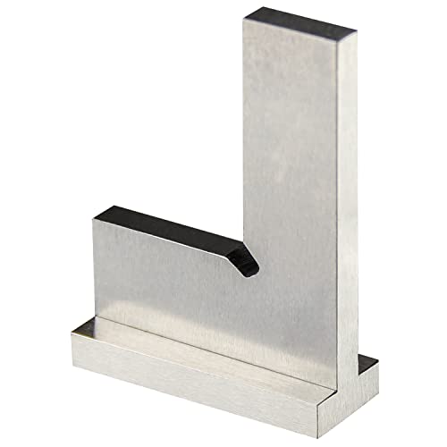 Boomgood Precision Machinist Square 2 Inch Engineer Square 90 Degree Right Angle Ruler Ground Hardened Steel with Seat 2 x 1.6 Inch - Image 2
